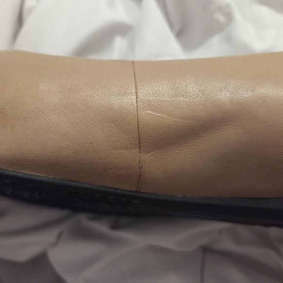 SoftWalk Tan Leather Flats with Cushioned Footbed - Picture 12 of 13